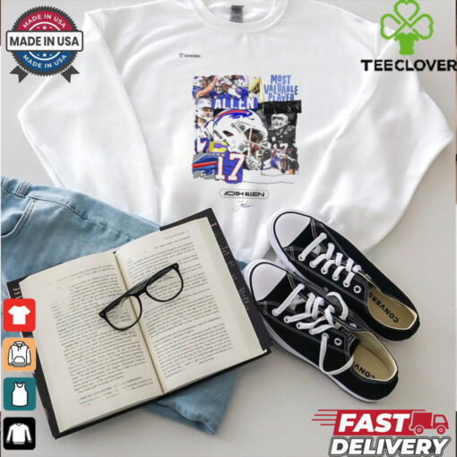Official Josh Allen Buffalo Bills 2025 NFL Gameday Most Valuable Player Signature t shirt