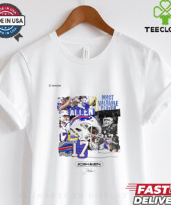 Official Josh Allen Buffalo Bills 2025 NFL Gameday Most Valuable Player Signature t shirt