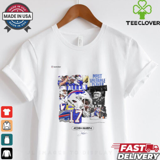 Official Josh Allen Buffalo Bills 2025 NFL Gameday Most Valuable Player Signature t shirt