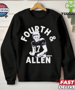 Official Josh Allen Buffalo Bills NFL Fourth & Allen t shirt