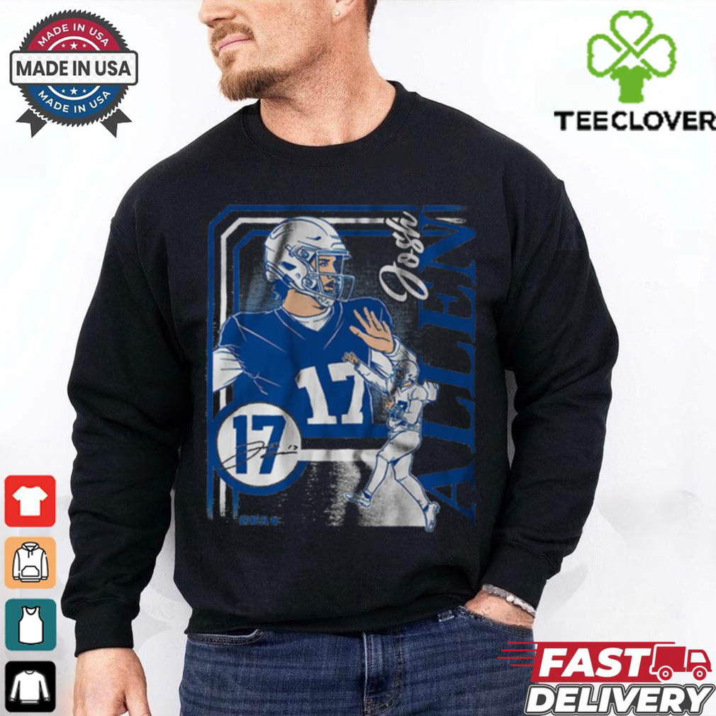 Official Josh Allen Collage Frame Buffalo Bills NFL Football Signature t shirt Official Josh Allen Collage Frame Buffalo Bills NFL Football Signature t shirt