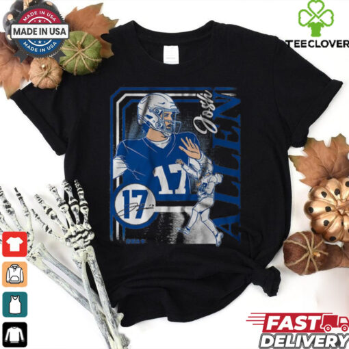 Official Josh Allen Collage Frame Buffalo Bills NFL Football Signature t shirt