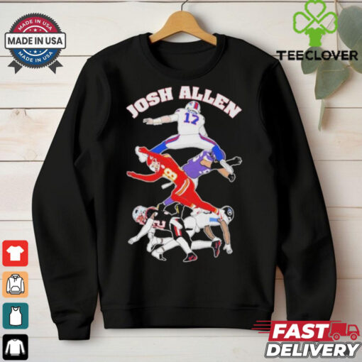 Official Josh Allen Hurdle On NFL Teams Shirt