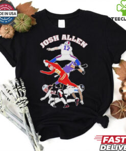 Official Josh Allen Hurdle On NFL Teams Shirt