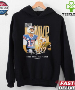 Official Josh Allen MVP Most Valuable Player Buffalo Bills Signature T shirts
