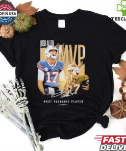 Official Josh Allen MVP Most Valuable Player Buffalo Bills Signature T shirts
