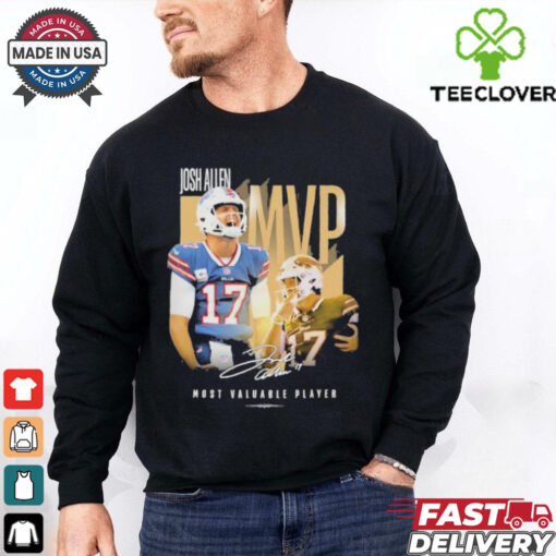 Official Josh Allen MVP Most Valuable Player Buffalo Bills Signature T shirts