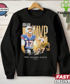 Official Josh Allen MVP Most Valuable Player Buffalo Bills Signature T shirts
