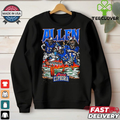 Official Josh Allen V3 Buffalo Bills NFL Planet Euphoria Art t shirt