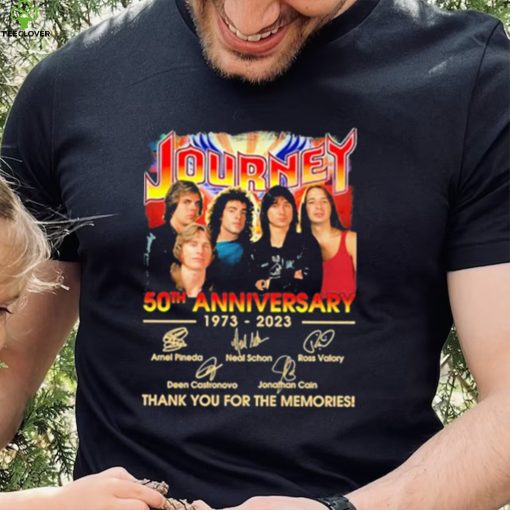 Official Journey 50th anniversary 1973 – 2023 thank you for the memories signatures shirt