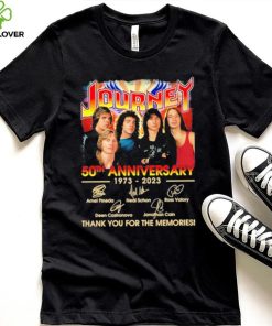 Official Journey 50th anniversary 1973 – 2023 thank you for the memories signatures shirt