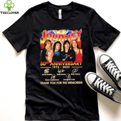 Official Journey 50th anniversary 1973 – 2023 thank you for the memories signatures shirt