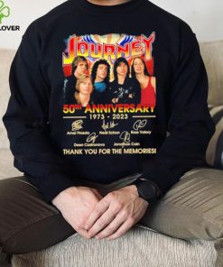 Official Journey 50th anniversary 1973 – 2023 thank you for the memories signatures shirt