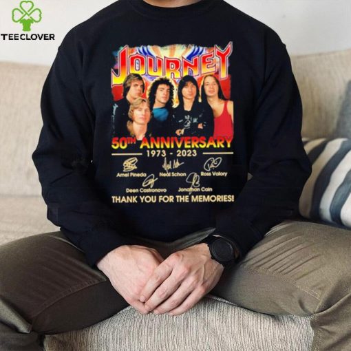 Official Journey 50th anniversary 1973 – 2023 thank you for the memories signatures shirt