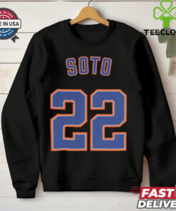 Official Juan Soto Number 22 New York Mets MLB Baseball 2025 t shirt