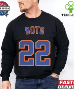 Official Juan Soto Number 22 New York Mets MLB Baseball 2025 t shirt