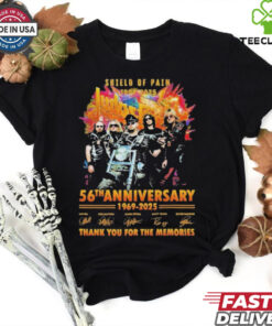 Official Judas Priest 2024 Shield of Pain Tour – 56 Years of Metal Legends T Shirt