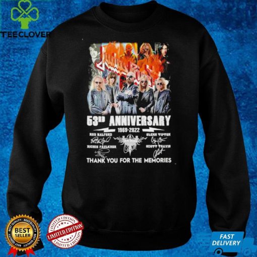 Official Judas Priest 53rd anniversary 1969 2022 thank you for the memories hoodie, sweater, longsleeve, shirt v-neck, t-shirt