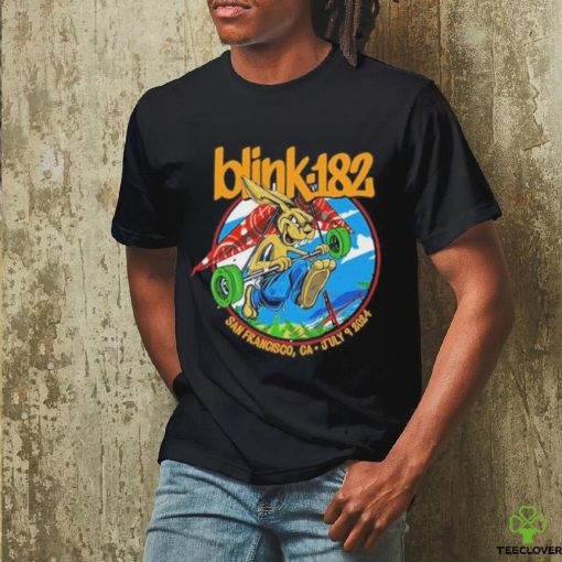 Official July 9, 2024 Blink 182 San Francisco Chase Center T Shirt