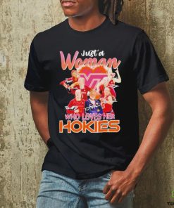 Official Just A Woman Who Loves Her Hokies Signatures T Shirt