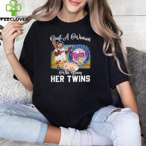 Official Just A Woman Who Loves Her Minnesota Twins Mascot Shirt