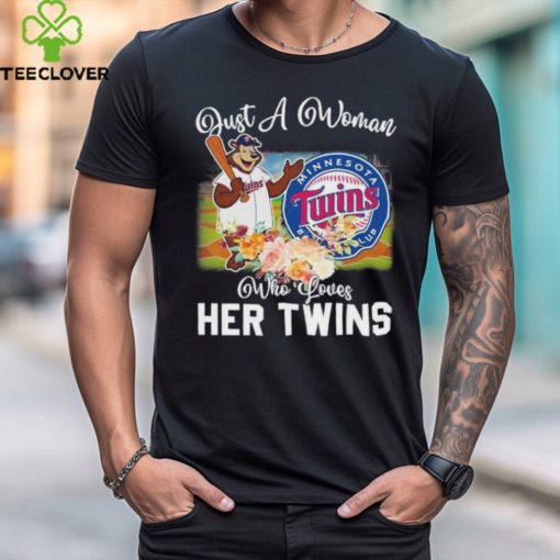 Official Just A Woman Who Loves Her Minnesota Twins Mascot Shirt