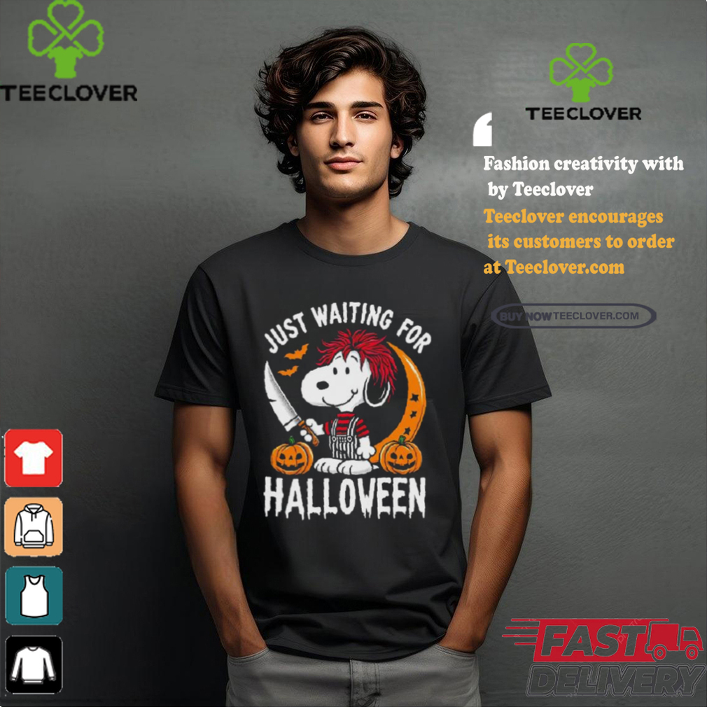 Official Just Waiting For Halloween Snoopy Shirt Official Just Waiting For Halloween Snoopy Shirt