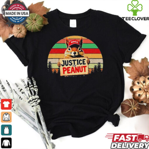 Official Justice For Peanut The Squirrel Maga Wild Animals Spirrels T Shirt