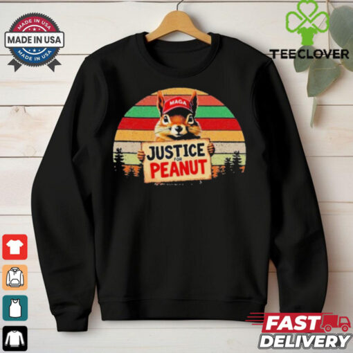 Official Justice For Peanut The Squirrel Maga Wild Animals Spirrels T Shirt