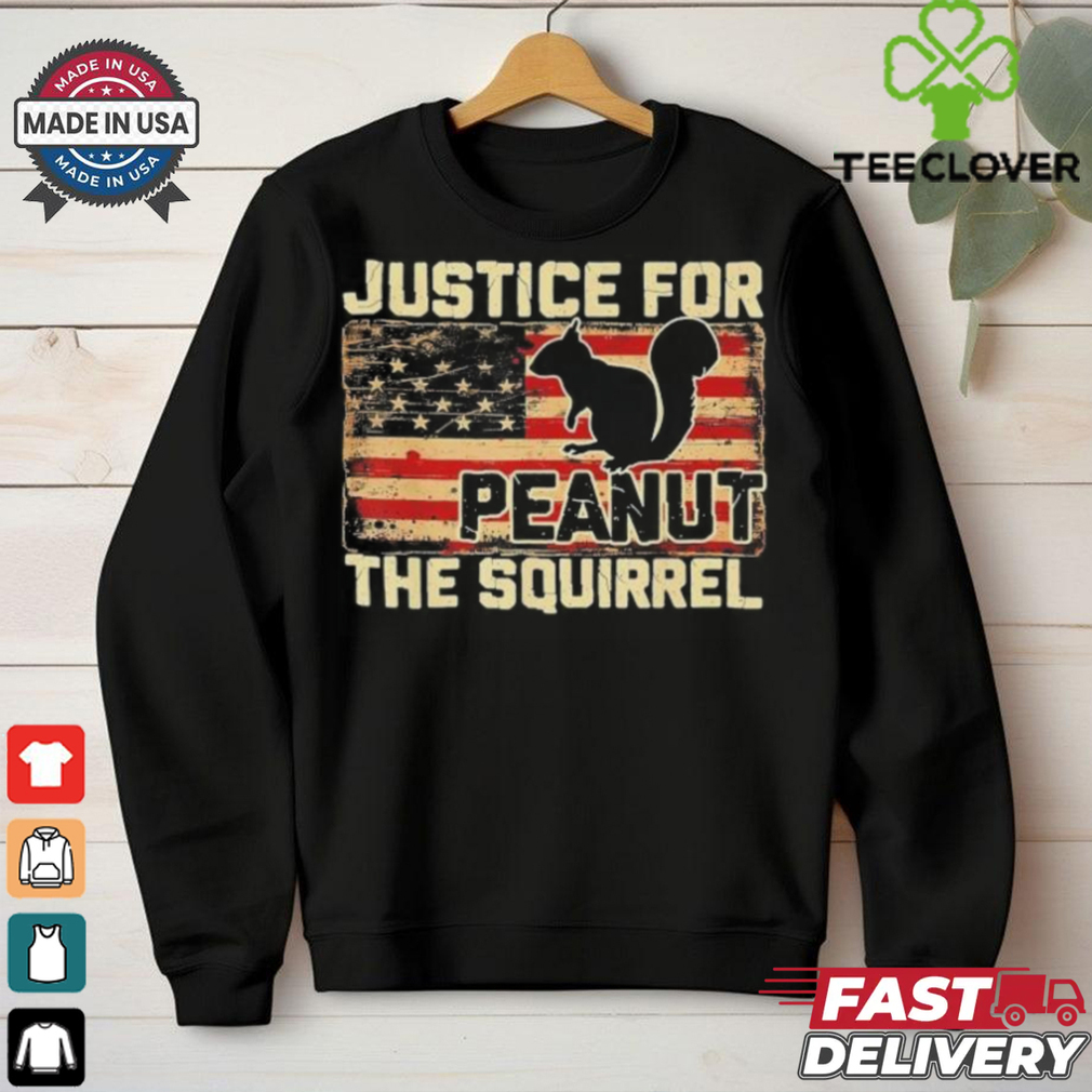 Official Justice For Peanut The Squirrel Usa Grunged Flag Peanut Squirrel T Shirt Official Justice For Peanut The Squirrel Usa Grunged Flag Peanut Squirrel T Shirt