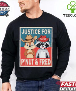 Official Justice For The Squirrel Peanut And The Raccoon Fred Poster Shirt