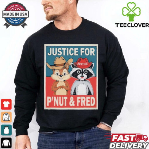 Official Justice For The Squirrel Peanut And The Raccoon Fred Poster Shirt