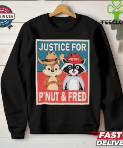 Official Justice For The Squirrel Peanut And The Raccoon Fred Poster Shirt
