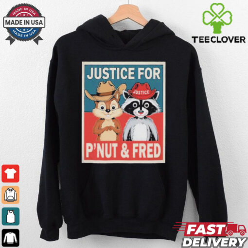 Official Justice For The Squirrel Peanut And The Raccoon Fred Poster Shirt