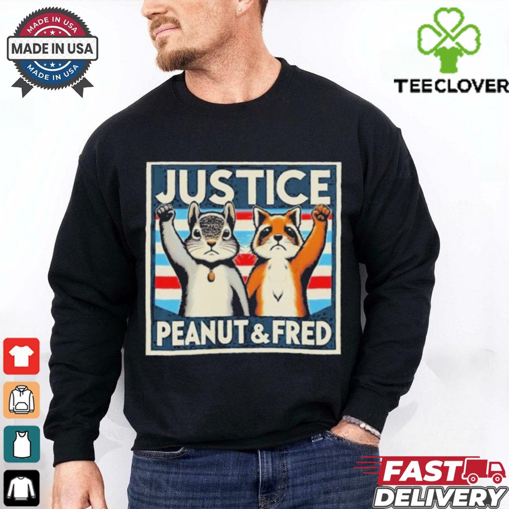 Official Justice for Peanut the Squirrel and Fred the Racoon Shirt Official Justice for Peanut the Squirrel and Fred the Racoon Shirt