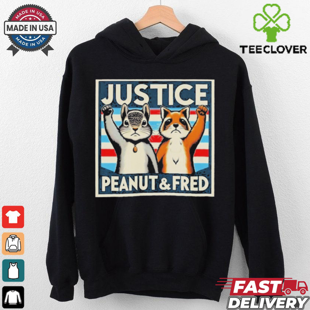 Official Justice for Peanut the Squirrel and Fred the Racoon Shirt Official Justice for Peanut the Squirrel and Fred the Racoon Shirt