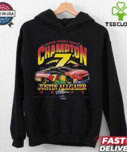Official Justin Allgaier Checkered Flag Sports 2024 NASCAR Xfinity Series Champion 7 Signature t shirt