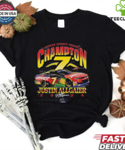 Official Justin Allgaier Checkered Flag Sports 2024 NASCAR Xfinity Series Champion 7 Signature t shirt