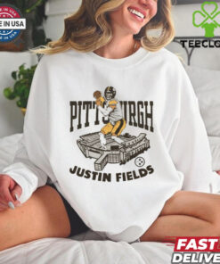 Official Justin Fields Homage Pittsburgh Steelers NFL Graphic t shirt 3 Official Justin Fields Homage Pittsburgh Steelers NFL Graphic t shirt