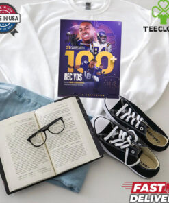 Official Justin Jefferson 31 Games With 100 REC YDS In First 5 Seasons Minnesota Vikings NFL Poster t shirt 1 Official Justin Jefferson 31 Games With 100 REC YDS In First 5 Seasons Minnesota Vikings NFL Poster t shirt