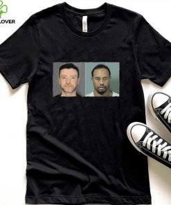 Official Justin Timberlake and Tiger Woods Mugshot Bar Shirt