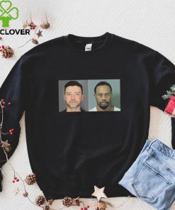 Official Justin Timberlake and Tiger Woods Mugshot Bar Shirt