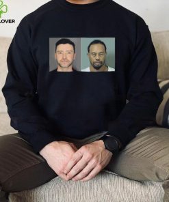 Official Justin Timberlake and Tiger Woods Mugshot Bar Shirt