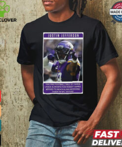 Official Jutin Jefferson Tied Pro Football Hall Famer 2024 Poster shirt