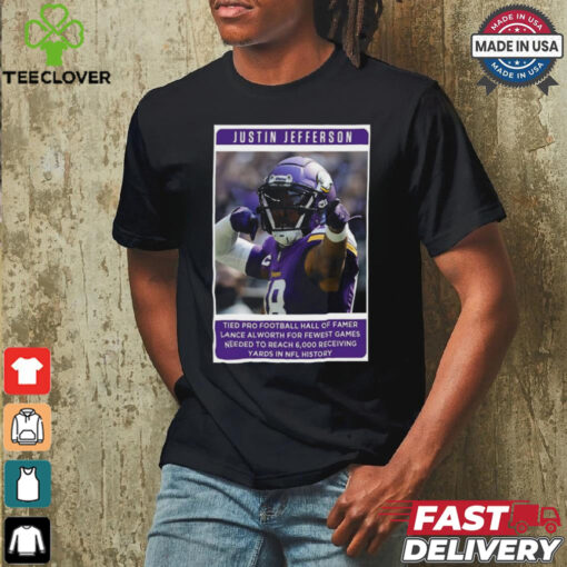 Official Jutin Jefferson Tied Pro Football Hall Famer 2024 Poster hoodie, sweater, longsleeve, shirt v-neck, t-shirt