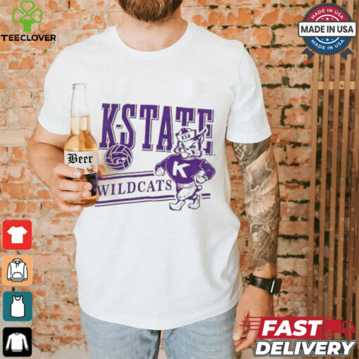 Official K State Wildcat  Vintage Dark House t shirt