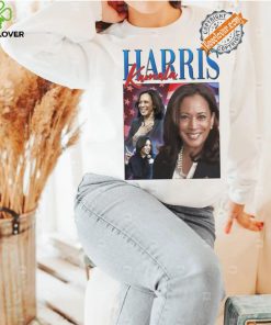 Official Kamala Harris 2024 Portrait Collage Black Women’s President America Flag T shirt
