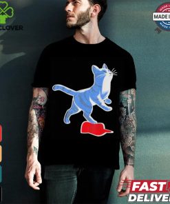 Official Kamala Harris Cat Stepping On Maga Red Hat T Shirt
