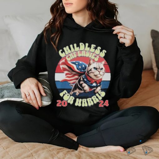 Official Kamala Harris Childless American Cat Ladies For Harris 2024 T hoodie, sweater, longsleeve, shirt v-neck, t-shirt