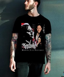 Official Kamala Harris Madame Vice President America Flag T shirt